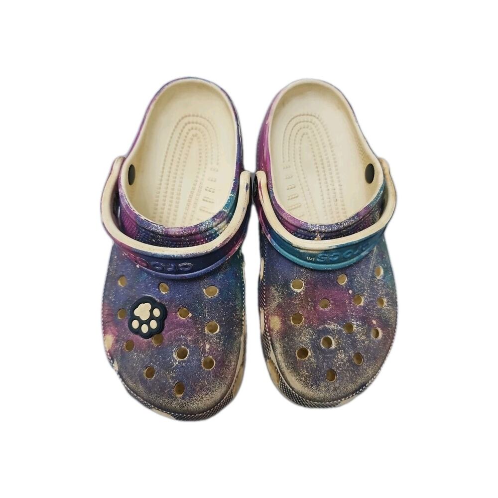 CROCS Galaxy Clog Purple M6 W8 BEACH Slip Ons Waterproof Slip-on Pool Sand